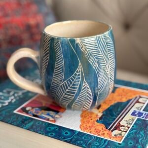 Blue Leaf Artisan mug
